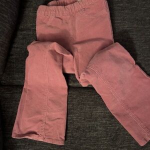 H&M Pink Corduroy Stretch Kids Pants